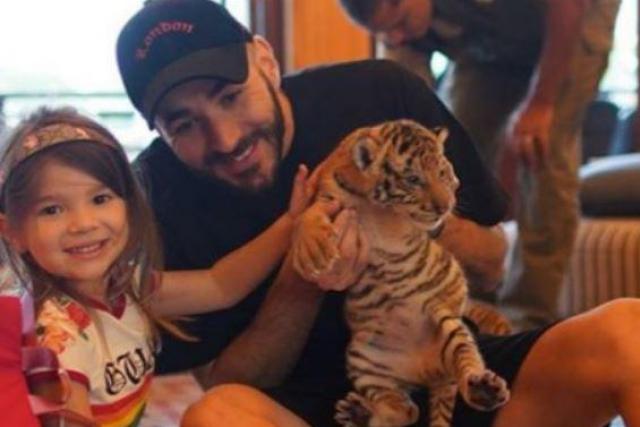 Karim Benzema : la photo avec le bébé tigre crée la polémique