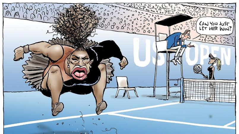 Le Caricature polémique de Serena Williams