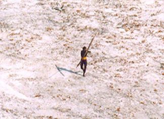 Un Américain tué par les flèches d’une tribu de chasseurs (Détail) Américain tué par les flèches d'une tribu de chasseurs (Détail)