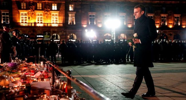 L'hommage de Macron aux victimes de l'attentat de Strasbourg