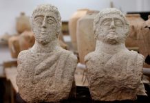 Découverte des bustes de l’époque romaine en Israël Découverte des bustes de l'époque romaine en Israël