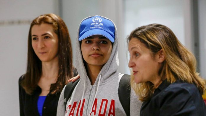 Rahaf Mohammed al-Qunun «très heureuse» d'être arrivée au Canada