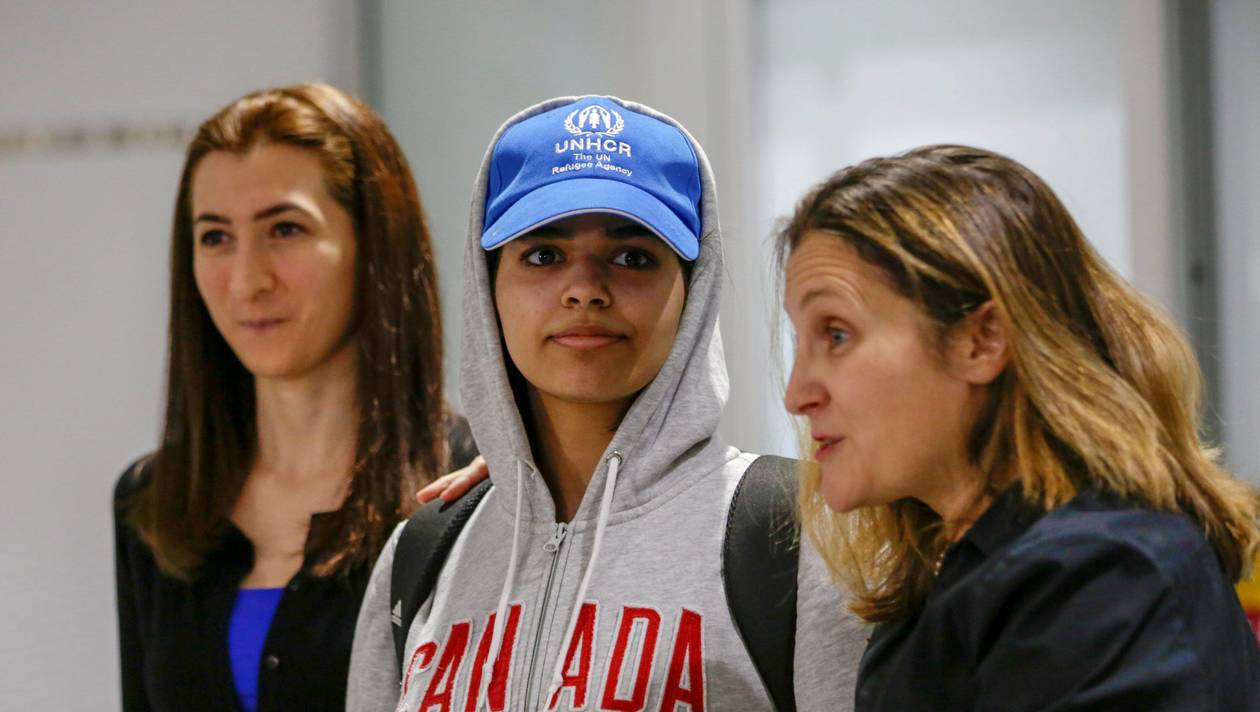 Rahaf Mohammed al-Qunun «très heureuse» d'être arrivée au Canada