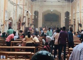 Explosions pendant la messe de Pâques au Sri Lanka (détail) Explosions pendant la messe de Pâques au Sri Lanka (détail)