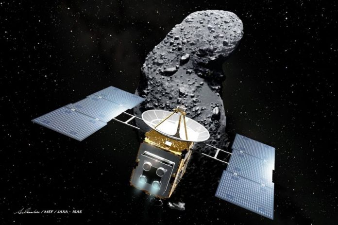 La Sonde japonaise bombarde l'astéroide Ryugu