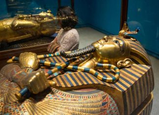 Un sarcophage ouvert en direct à la télévision (détail) Un sarcophage ouvert en direct à la télévision (détail)