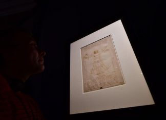 L’Homme de Vitruve sera exposé au Louvre (détail) L'Homme de Vitruve sera exposé au Louvre (détail)