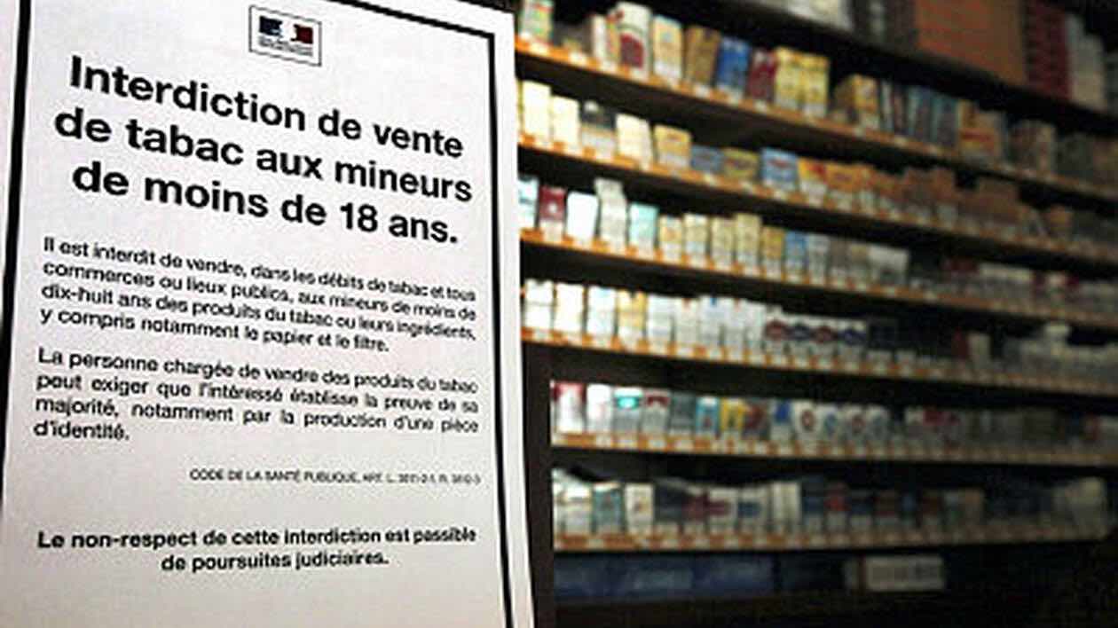 L’interdiction de vente de tabac aux mineurs n'est pas respectée en France