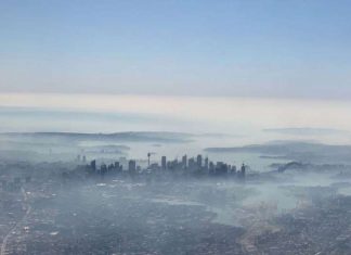 Sydney enveloppée mardi dans un épais brouillard toxique Sydney enveloppée mardi dans un épais brouillard toxique
