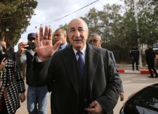Algérie: Abdelmadjid Tebboune, élu président (détail) Algérie: Abdelmadjid Tebboune, élu président (détail)