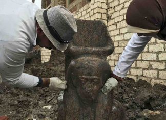 Un buste de Ramsès II découvert près de Guizeh, au sud du Caire Un buste de Ramsès II découvert près de Guizeh, au sud du Caire