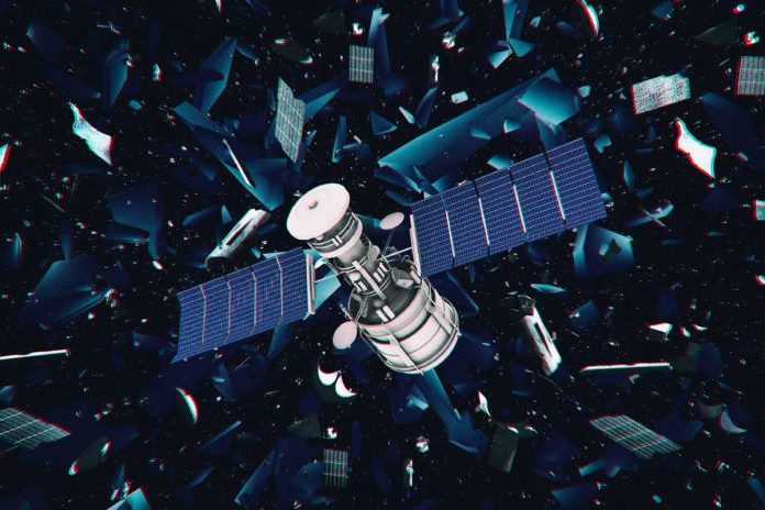 Un satellite menace d'exploser en milliers de débris spatiaux (détail)