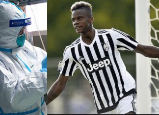 Un footballeur nigérian, King Udoh, infecté par le coronavirus (détail) Un footballeur nigérian, King Udoh, infecté par le coronavirus (détail)