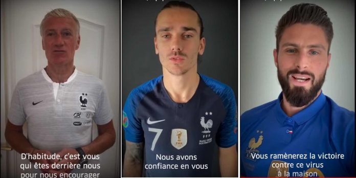 Actualités Coronavirus : les Bleus encouragent les soignants
