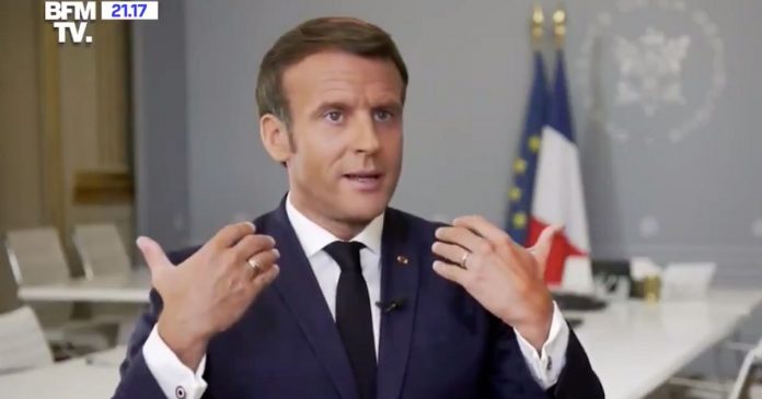 Macron l'assure : il n'y a « jamais eu de rupture » de masques (détail)