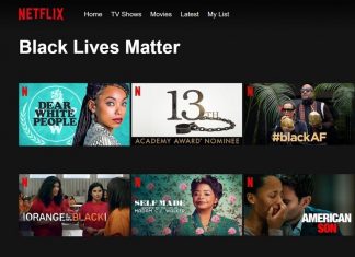 Netflix lance une catégorie spéciale « Black Lives Matter » (détail) Netflix lance une catégorie spéciale "Black Lives Matter" (détail)