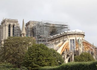 Notre-Dame de Paris : le démontage de échafaudage va débuter ce lundi (détail) Notre-Dame de Paris : le démontage de échafaudage va débuter ce lundi (détail)