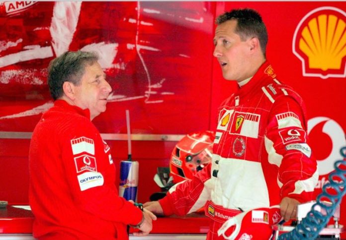 Jean Todt a rendu visite à Michael Schumacher (détail)