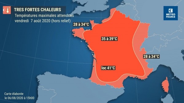 Canicule en France : Jusqu'à 40 degrés à l'ombre (détail)