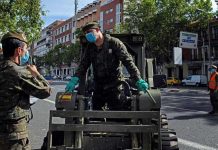 En Espagne, l’armée se mobilise contre le coronavirus En Espagne, l'armée se mobilise contre le coronavirus