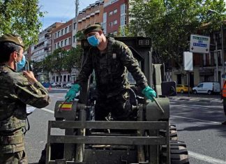 En Espagne, l’armée se mobilise contre le coronavirus En Espagne, l'armée se mobilise contre le coronavirus