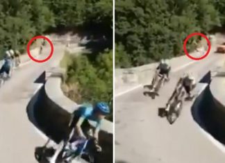 La chute de Remco Evenepoel filmée de face par un spectateur (Vidéo) La chute de Remco Evenepoel filmée de face par un spectateur (Vidéo)