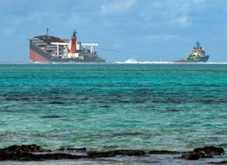 Le « Wakashio », échoué près de l’île Maurice, s’est brisé en deux Le « Wakashio », échoué près de l'île Maurice, s'est brisé en deux