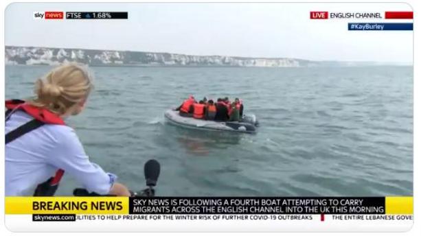 Migrants traversant la Manche : BBC et Sky News au cœur d’une polémique (détail)