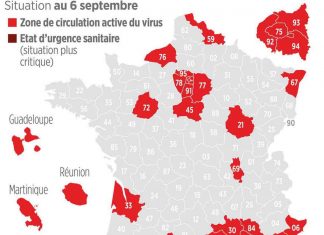 Coronavirus France en direct : sept nouveaux départements passent en rouge Coronavirus France en direct : sept nouveaux départements passent en rouge