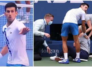 Djokovic éliminé pour avoir atteint une juge de ligne en plein visage Djokovic éliminé pour avoir atteint une juge de ligne en plein visage