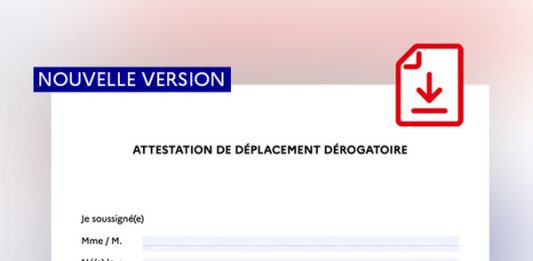 Attestation Confinement : télécharger l'attestation dérogatoire, professionnel et Justificatif de déplacement scolaire