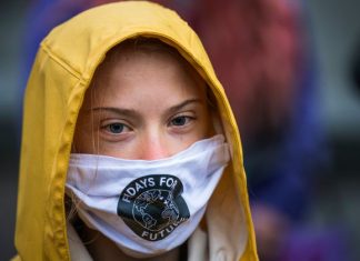 Greta Thunberg appelle à voter Joe Biden (détail) Greta Thunberg appelle à voter Joe Biden (détail)