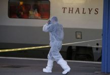 Le procès de l’attentat avorté du Thalys Amsterdam-Paris, en août 2015, s’ouvre (détail) Le procès de l'attentat avorté du Thalys Amsterdam-Paris, en août 2015, s'ouvre (détail)