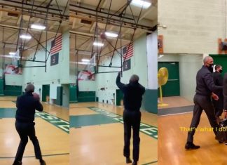 Obama met un tir à trois points et enflamme internet (VIDEO) Obama met un tir à trois points et enflamme internet (VIDEO)