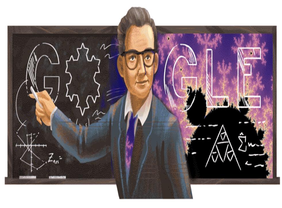 Un Google doodle pour le mathématicien Benoît Mandelbrot