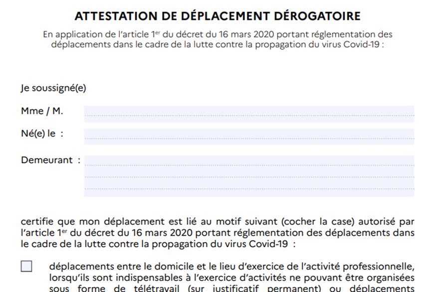 voyage usa attestation covid