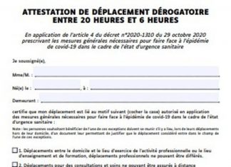 Attestation déplacement couvre-feu : découvrez la nouvelle attestation Covid ICI Attestation déplacement couvre-feu : découvrez la nouvelle attestation Covid ICI
