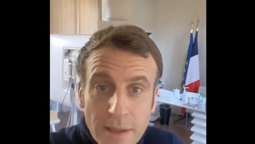 Covid: Macron rassure sur son état de santé (VIDEO)