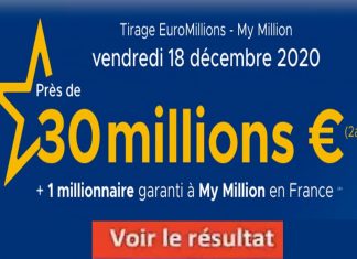 Découvrez le résultat Euromillions du 18 décembre 2020 tirage FDJ Découvrez le résultat Euromillions du 18 décembre 2020 tirage FDJ