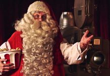 Le père Noël apporte le Covid-19 dans une maison de retraite (détail) Le père Noël apporte le Covid-19 dans une maison de retraite