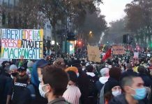 Un nouveau samedi de manifestations contre la loi « sécurité globale » (détail) Un nouveau samedi de manifestations contre la loi « sécurité globale » (détail)