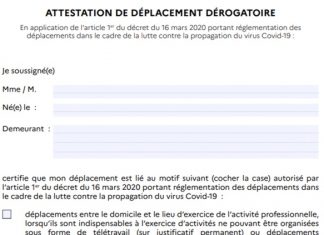 Coronavirus France en direct : l’attestation officielle était « non obligatoire » Coronavirus France en direct : l’attestation officielle était "non obligatoire"