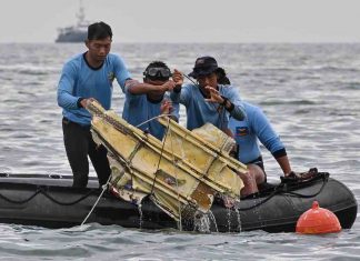 Des débris du Boeing 737 indonésien disparu ont été retrouvés (détail) Des débris du Boeing 737 indonésien disparu ont été retrouvés (détail)