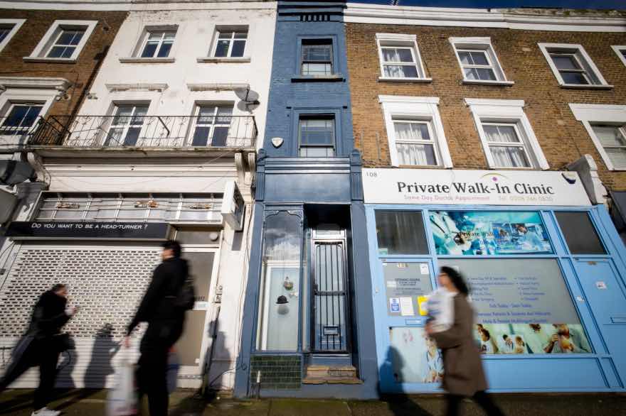 Londres : une maison d'1,7 mètre de large en vente plus d'1 million d'euros (Photo)