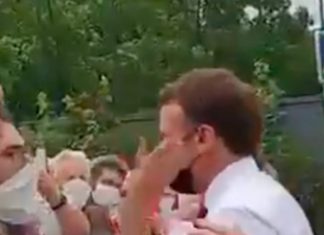 Macron giflé par un homme, la classe politique s’indigne (Video) Macron giflé par un homme, la classe politique s'indigne (Video)