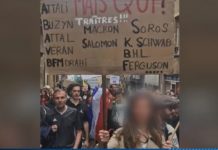 Manifestations anti-pass : enquête ouverte sur une pancarte antisémite à Metz Manifestations anti-pass : enquête ouverte sur une pancarte antisémite à Metz