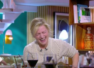 C à vous : Anne-Elisabeth Lemoine chute en plateau C à vous : Anne-Elisabeth Lemoine chute en plateau