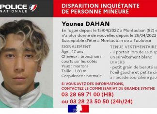 Grande-Synthe : disparition inquiétante d’un garçon de 17 ans Grande-Synthe : disparition inquiétante d'un garçon de 17 ans