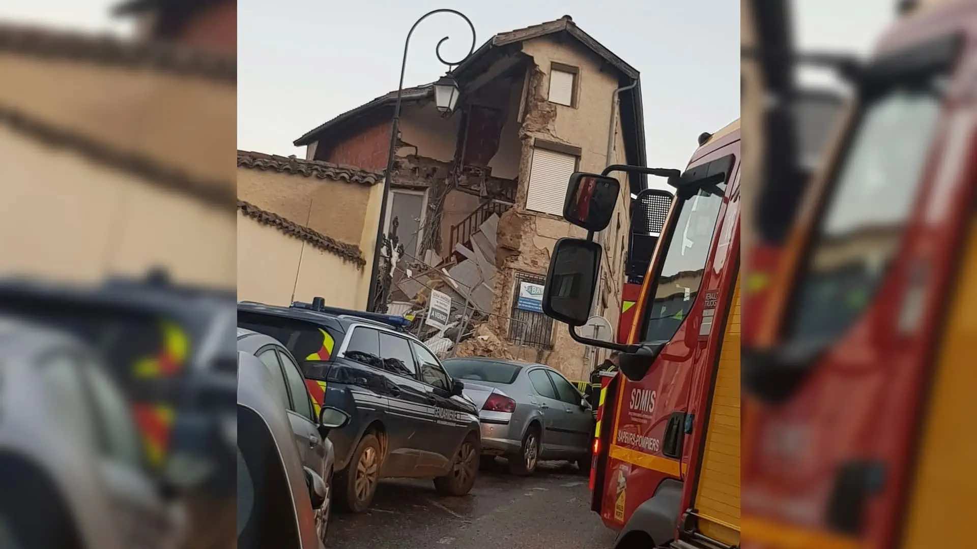 Rhône : Un nouvel immeuble s'effondre en pleine nuit, pas de victime ni de blessé