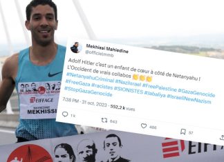 Polémique : Mahiedine Mekhissi compare Netanyahu à Hitler Polémique : Mahiedine Mekhissi compare Netanyahu à Hitler